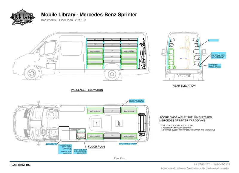 Floor plan BKM-103: Mobile Library