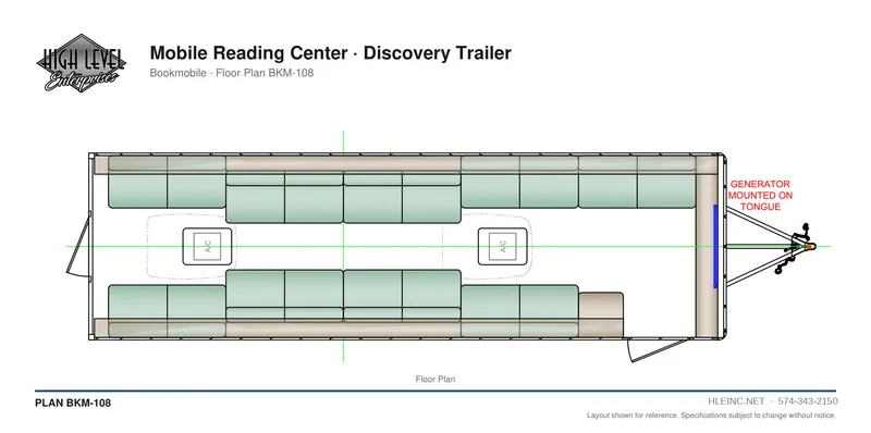 Floor plan BKM-108: Mobile Reading Center