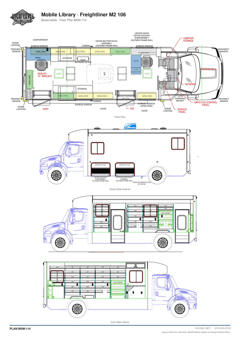 Floor plan BKM-114: Mobile Library