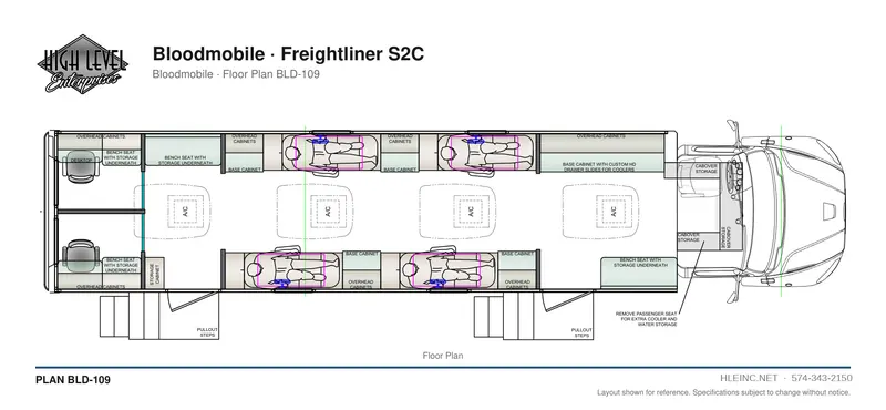 Floor plan BLD-109: Bloodmobile
