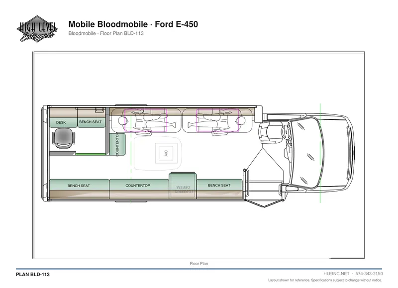 Floor plan BLD-113: Bloodmobile