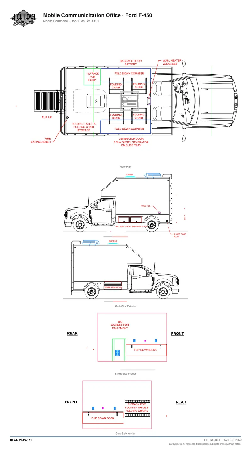 Floor plan CMD-101: Mobile Communication Office
