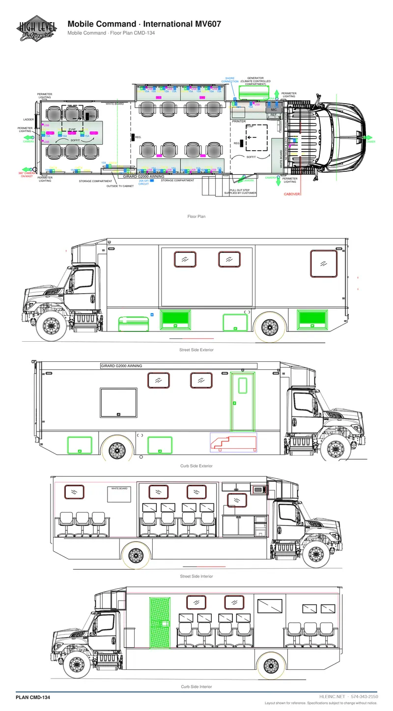 Floor plan CMD-134: Mobile Command