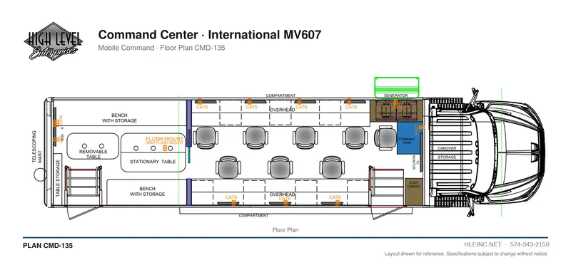 Floor plan CMD-135: Command Center