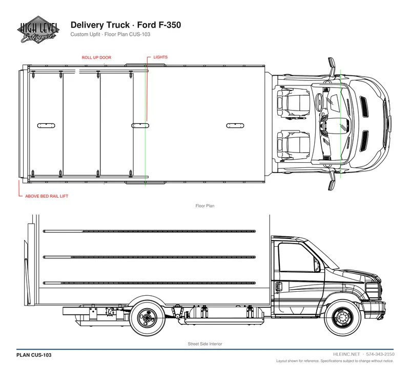 Floor plan CUS-103: Delivery Truck