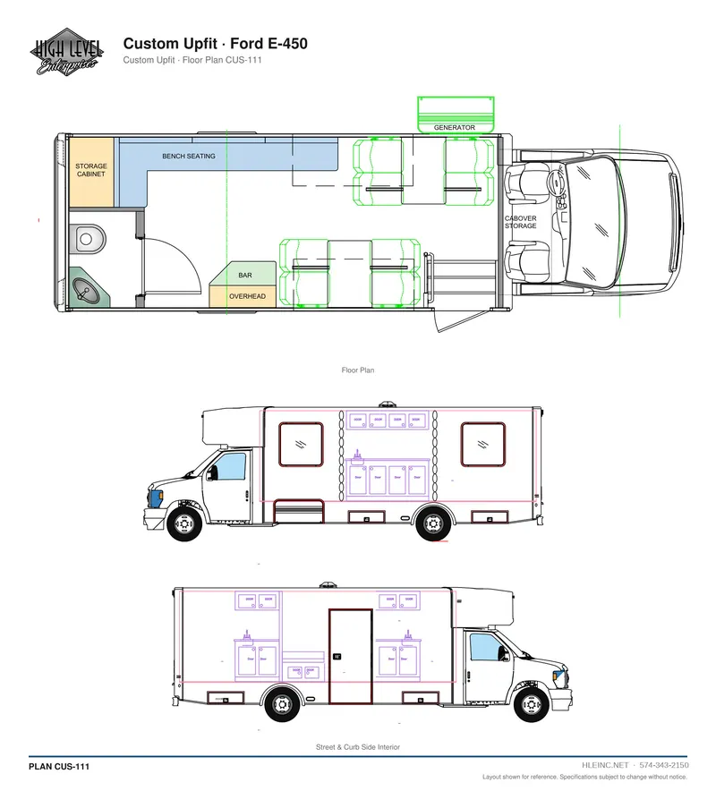 Floor plan CUS-111: Custom Upfit