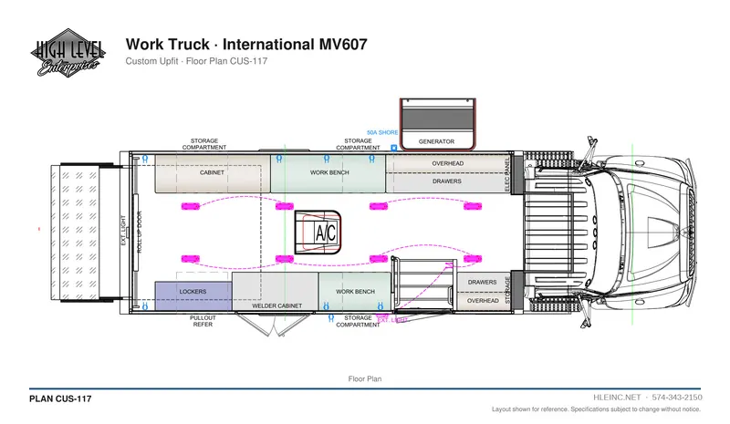 Floor plan CUS-117: Work Truck