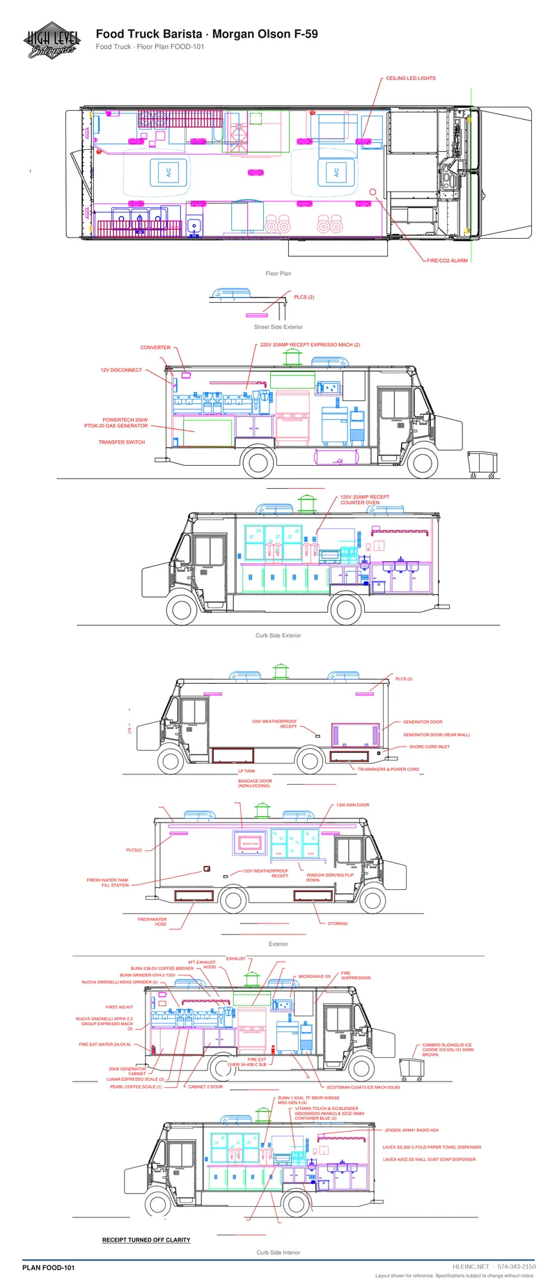 Floor plan FOOD-101: Food Truck Barista
