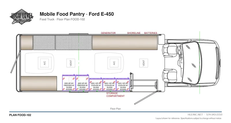 Floor plan FOOD-102: Mobile Food Pantry