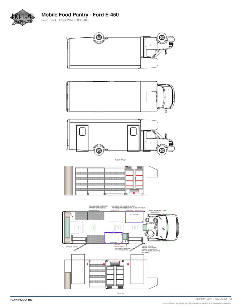 Floor plan FOOD-103: Mobile Food Pantry