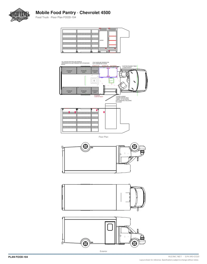 Floor plan FOOD-104: Mobile Food Pantry