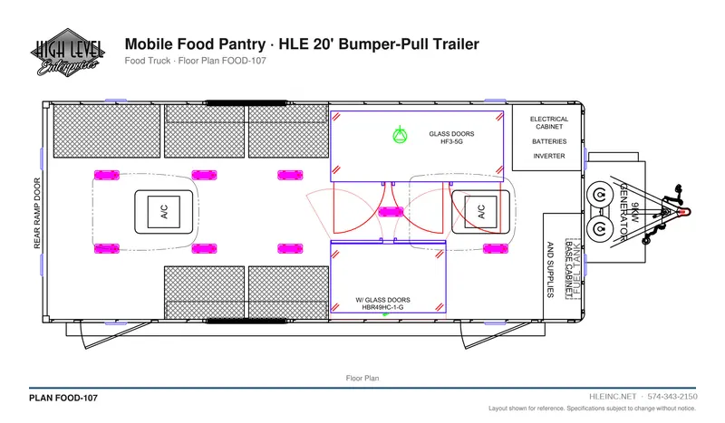 Floor plan FOOD-107: Mobile Food Pantry