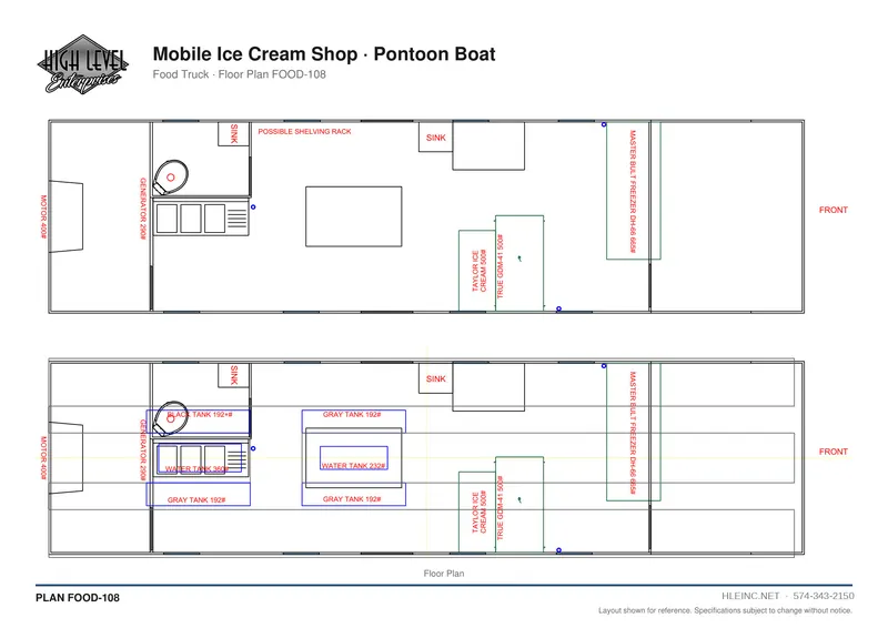 Floor plan FOOD-108: Mobile Ice Cream Shop