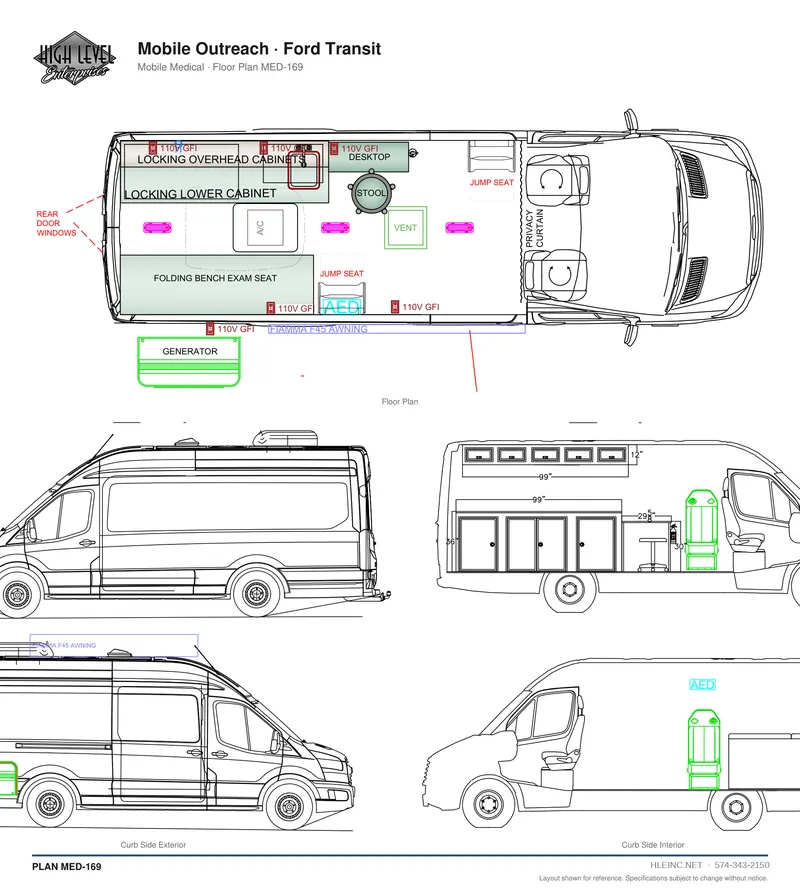 Floor plan MED-169: Mobile Outreach