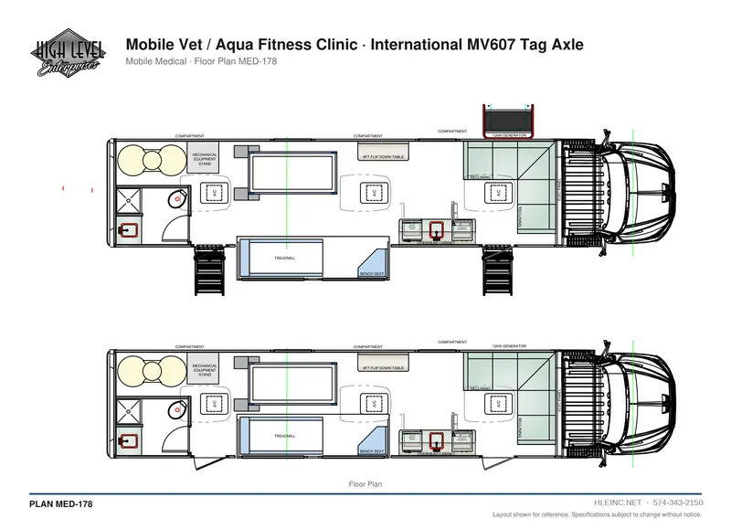 Floor plan MED-178: Mobile Vet / Aqua Fitness Clinic
