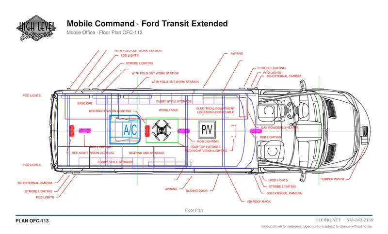 Floor plan OFC-113: Mobile Command