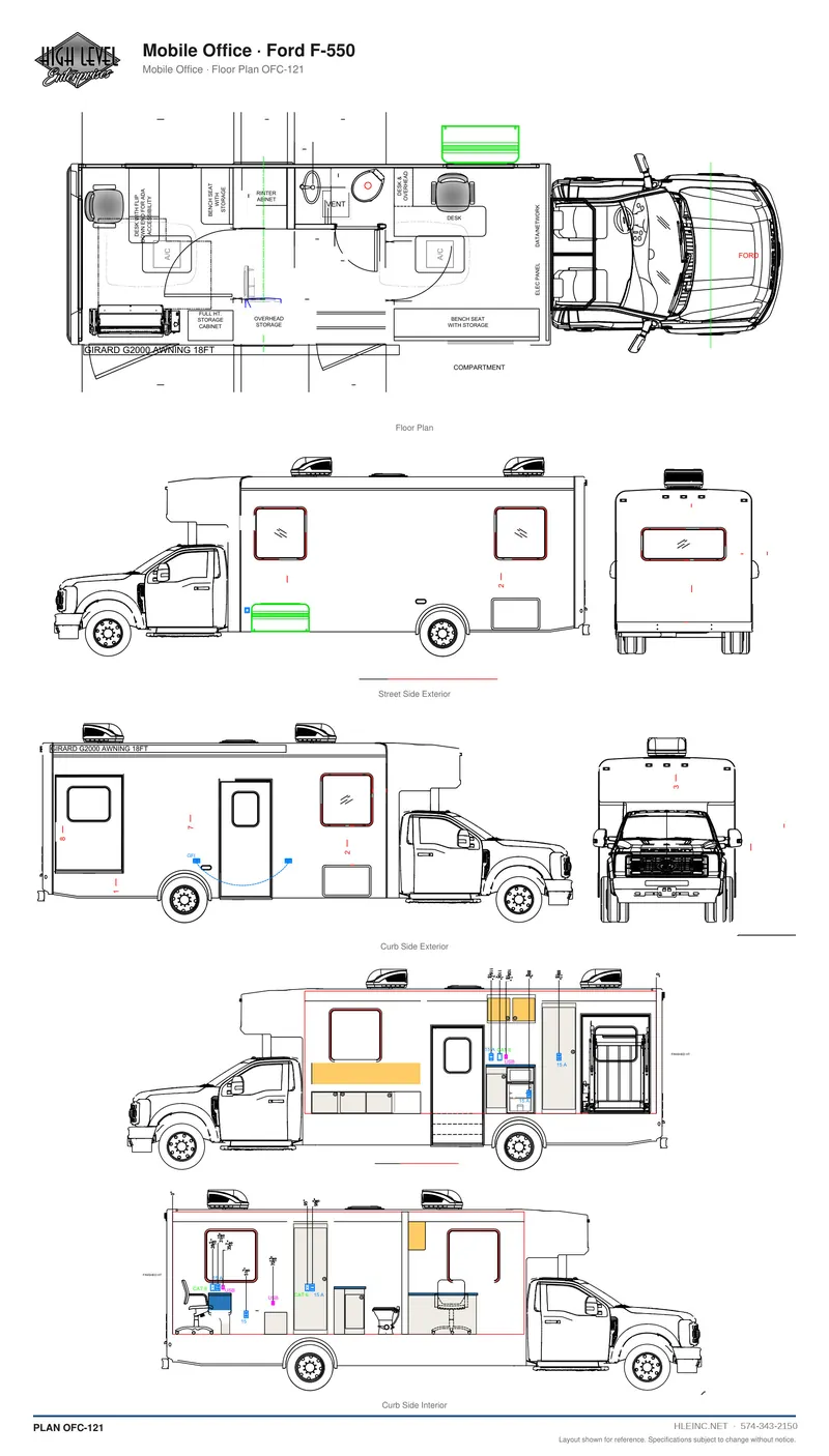 Floor plan OFC-121: Mobile Office