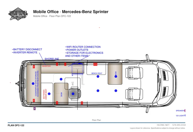 Floor plan OFC-122: Mobile Office
