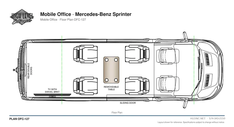 Floor plan OFC-127: Mobile Office