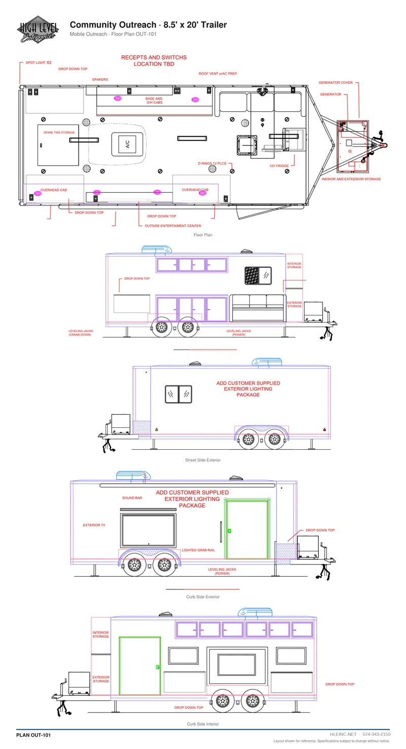 Floor plan OUT-101: Community Outreach