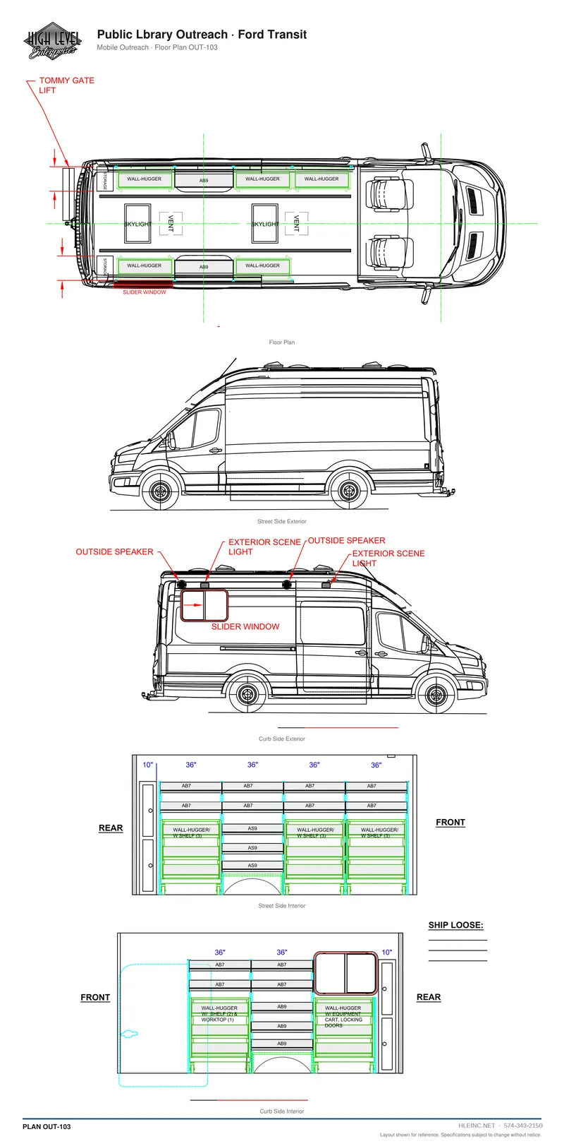 Floor plan OUT-103: Public Library Outreach