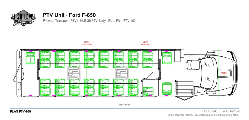Floor plan PTV-109: PTV Unit