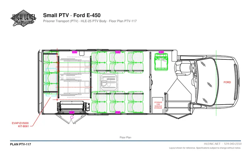 Floor plan PTV-117: Small PTV