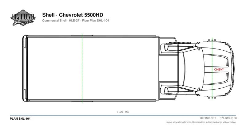Floor plan SHL-104: Shell