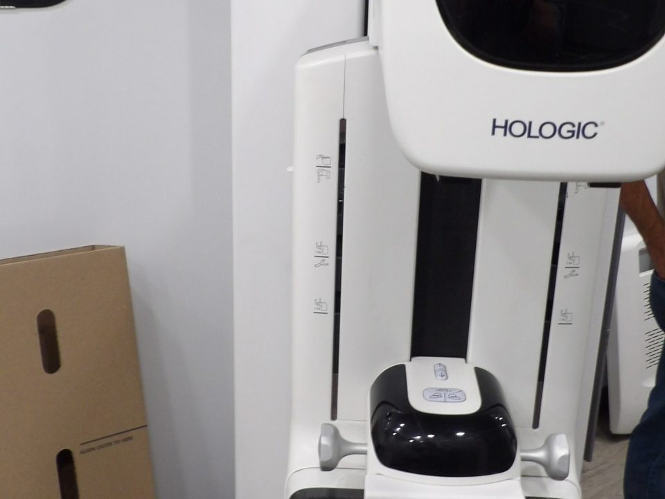 Hologic mammography system installed in the exam room