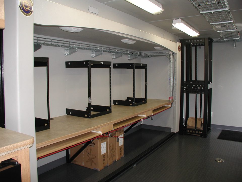 Command unit interior looking aft