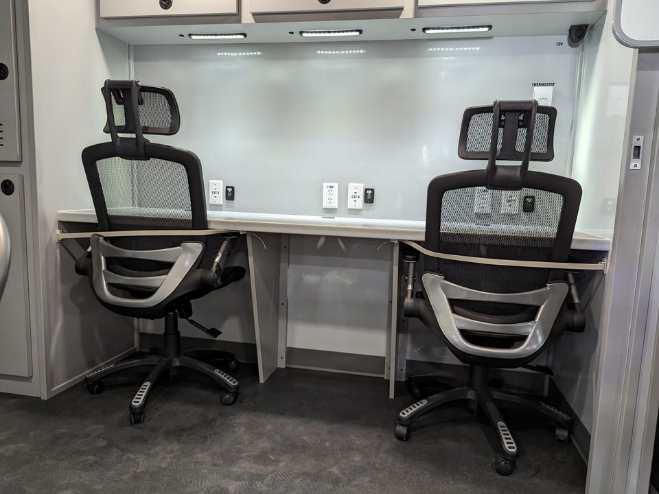 Command unit workstations, second view