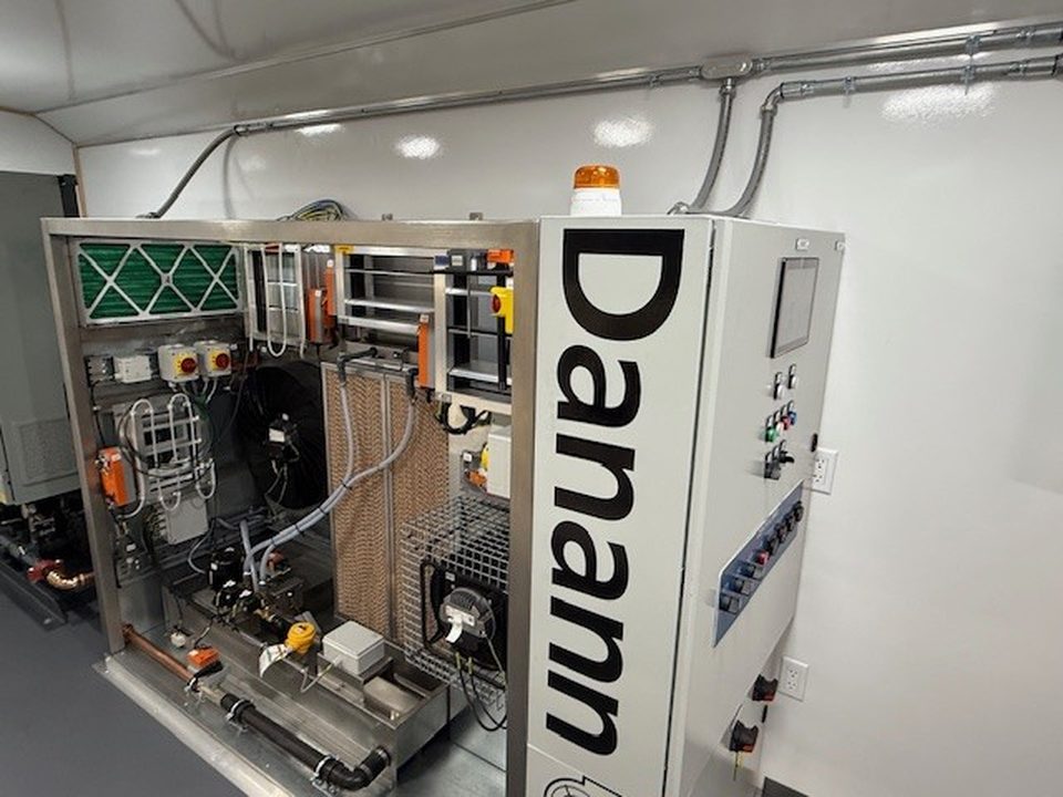 Cooling-system trainer with controls and exposed components