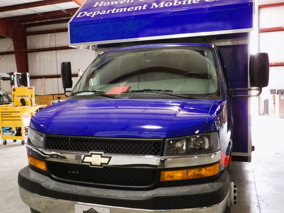 Mobile public-health clinic, front