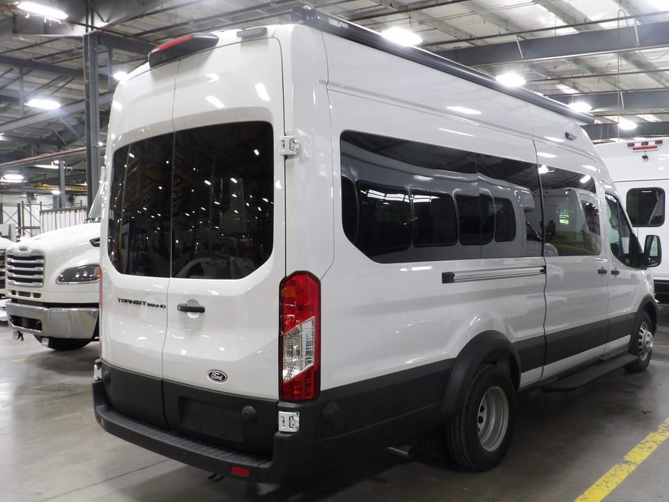 Ford Transit lab van, rear three-quarter