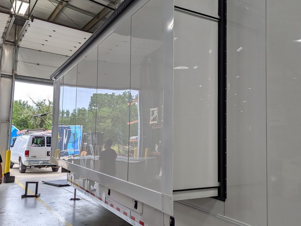 Lab trailer stainless counters